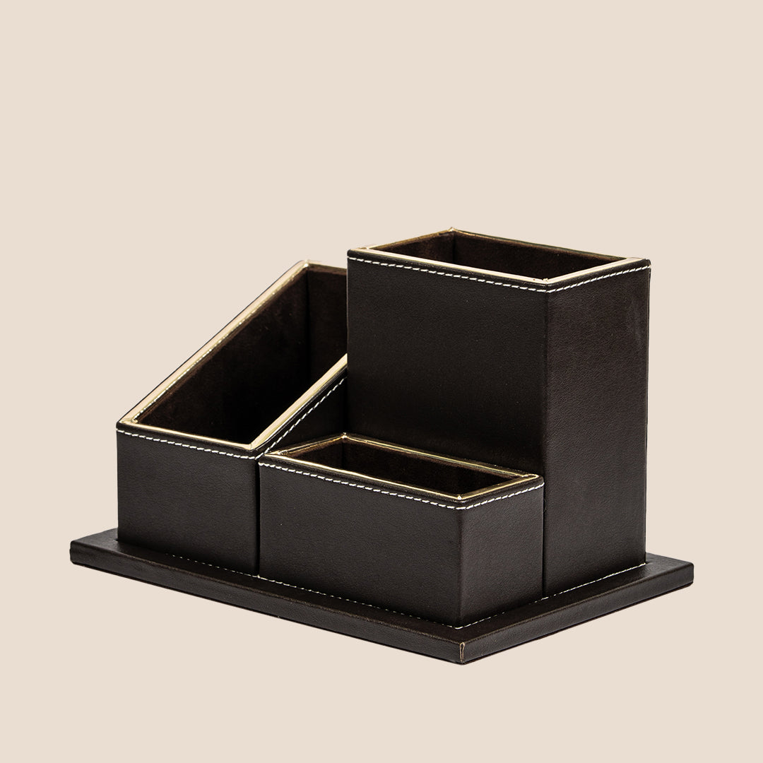 Penora- Stitch Craft Leather Pen Holder- Rakhi Gift Set