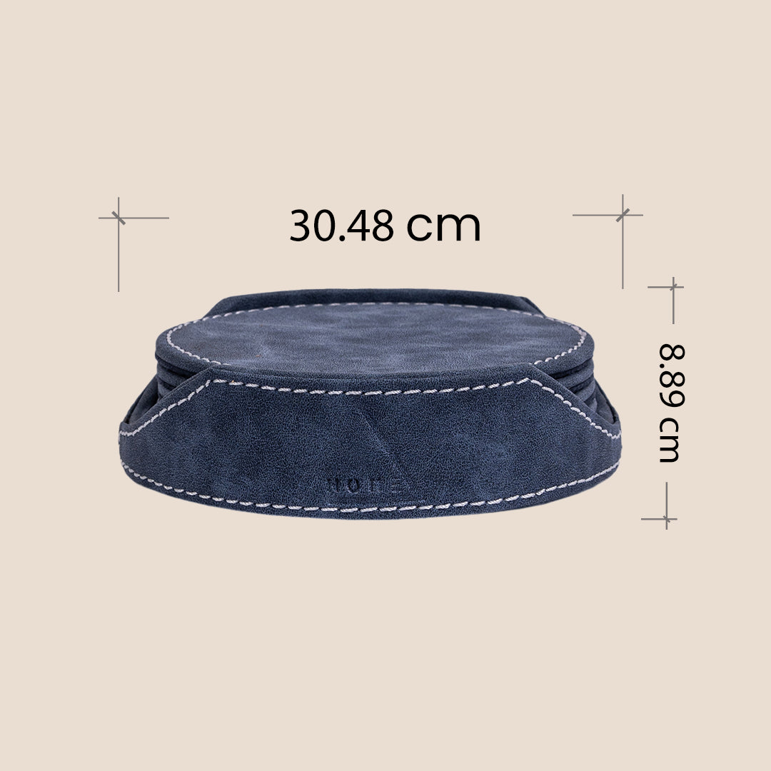 Luxe Round Coasters With Holder- Set of 6