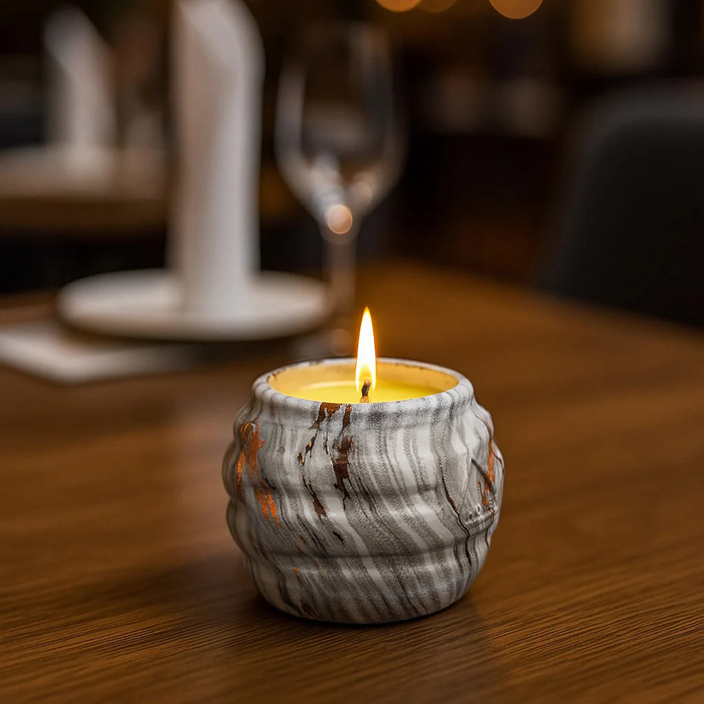 Womb of Silence & Circle of Light & Surprise Rakhi Gift (Set of 1 vase & 1 Scented Candle) - ACad Home