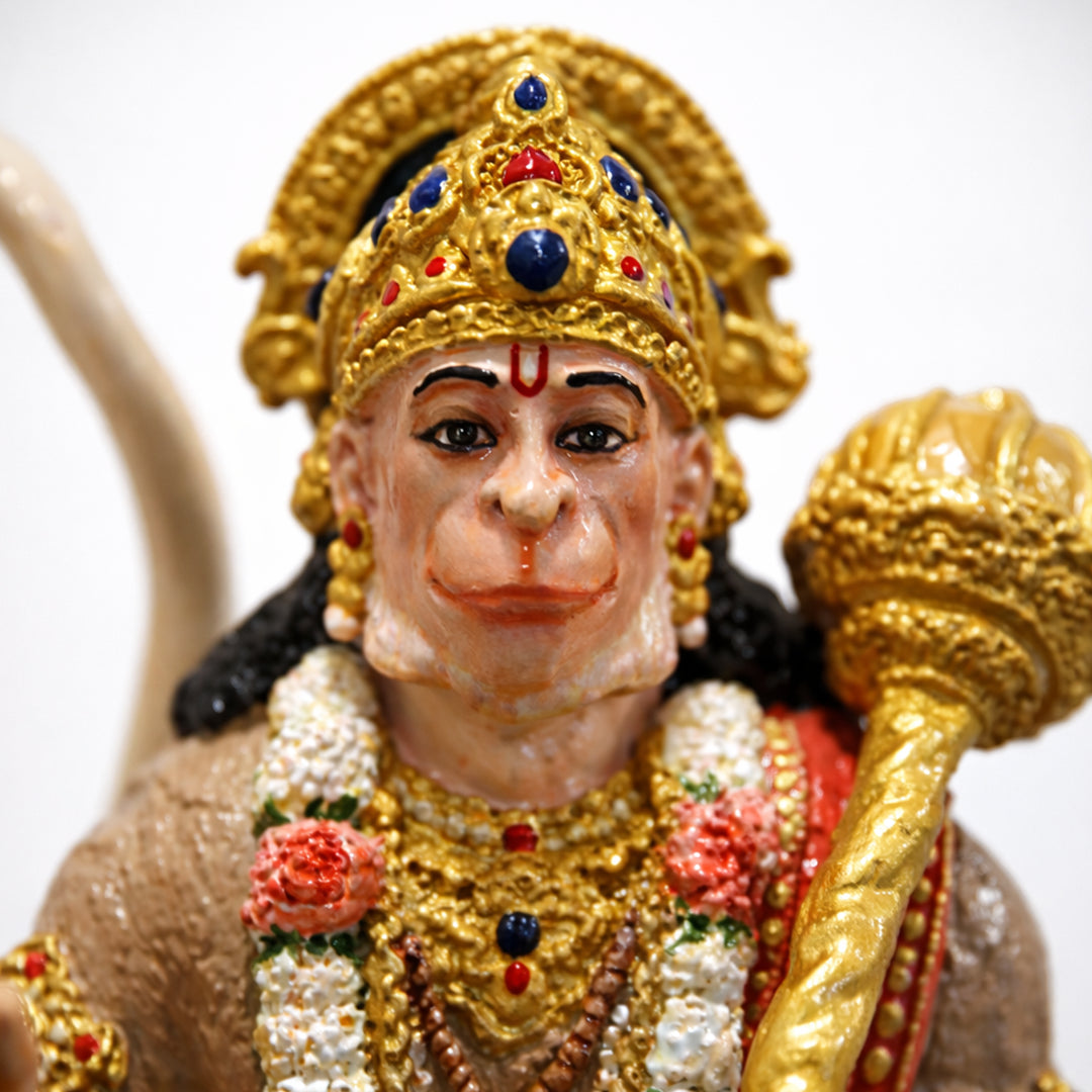 Lord Hanuman Ji - God Idol (Hand Painted)
