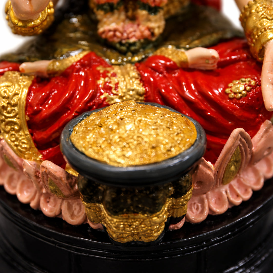 Goddess Lakshmi Ji - God Idol (Hand Painted)