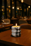 Layers of Illumination, Partial Radiance, Fragmented Glow & Surprise Rakhi Gift (Set of 3 Scented Candles) - ACad Home