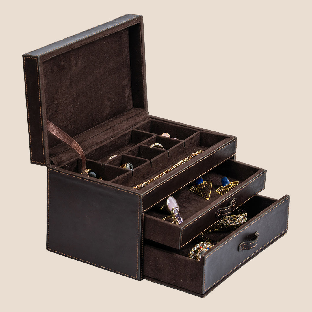 Royal Relic 3 layer Leather Organizer- Real Leather