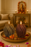 Movement of Fluidity & Surprise Rakhi Gift (Set of 2 Scented Candles) - ACad Home