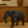 Gajraj: The Majestic Guardian of Auspiciousness (Black Chrome) - ACad Home
