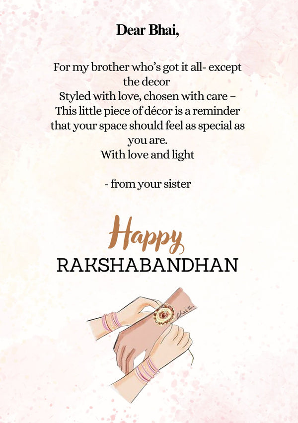 Triad of Light & Surprise Rakhi Gift (Set of 2 Scented Candles) - ACad Home