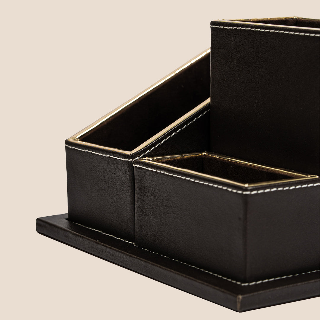 Penora- Stitch Craft Leather Pen Holder- Rakhi Gift Set