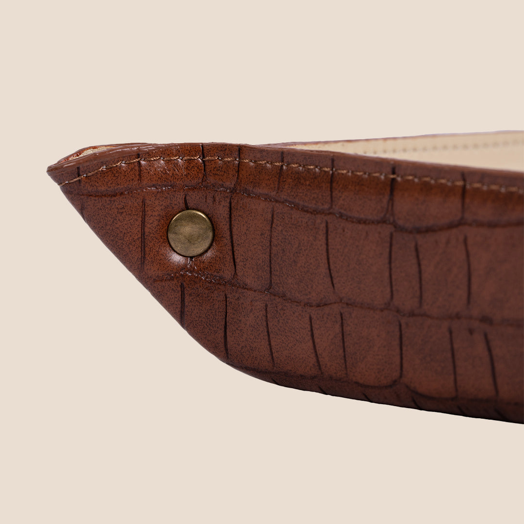 Classic Square Leather Tray