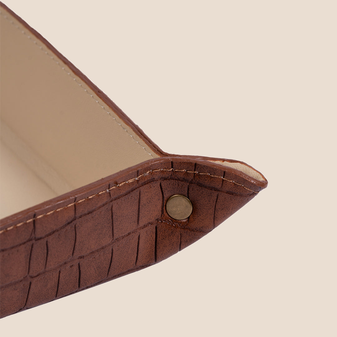 Classic Square Leather - Decor Tray