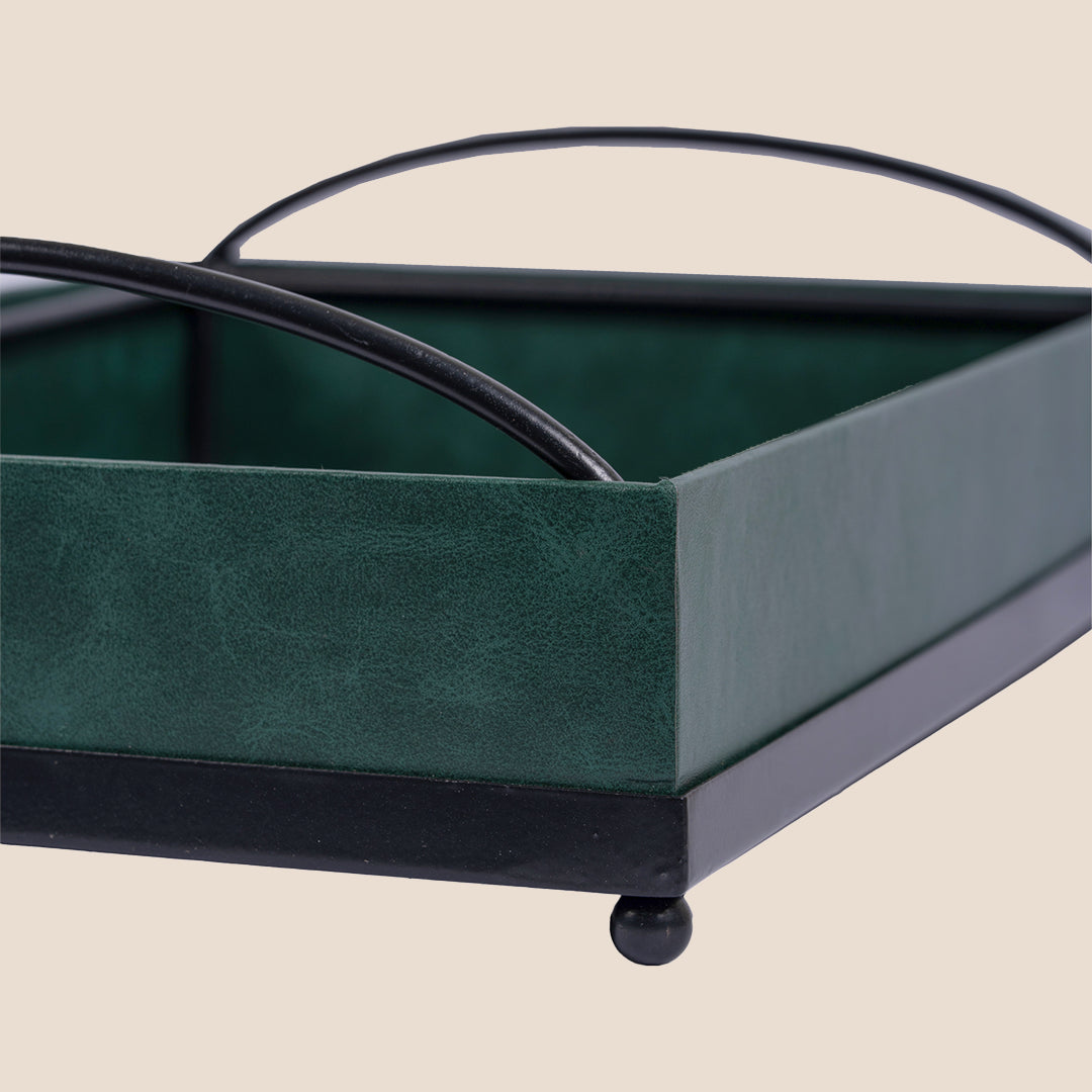 Metal luxe Leather - Décor Tray
