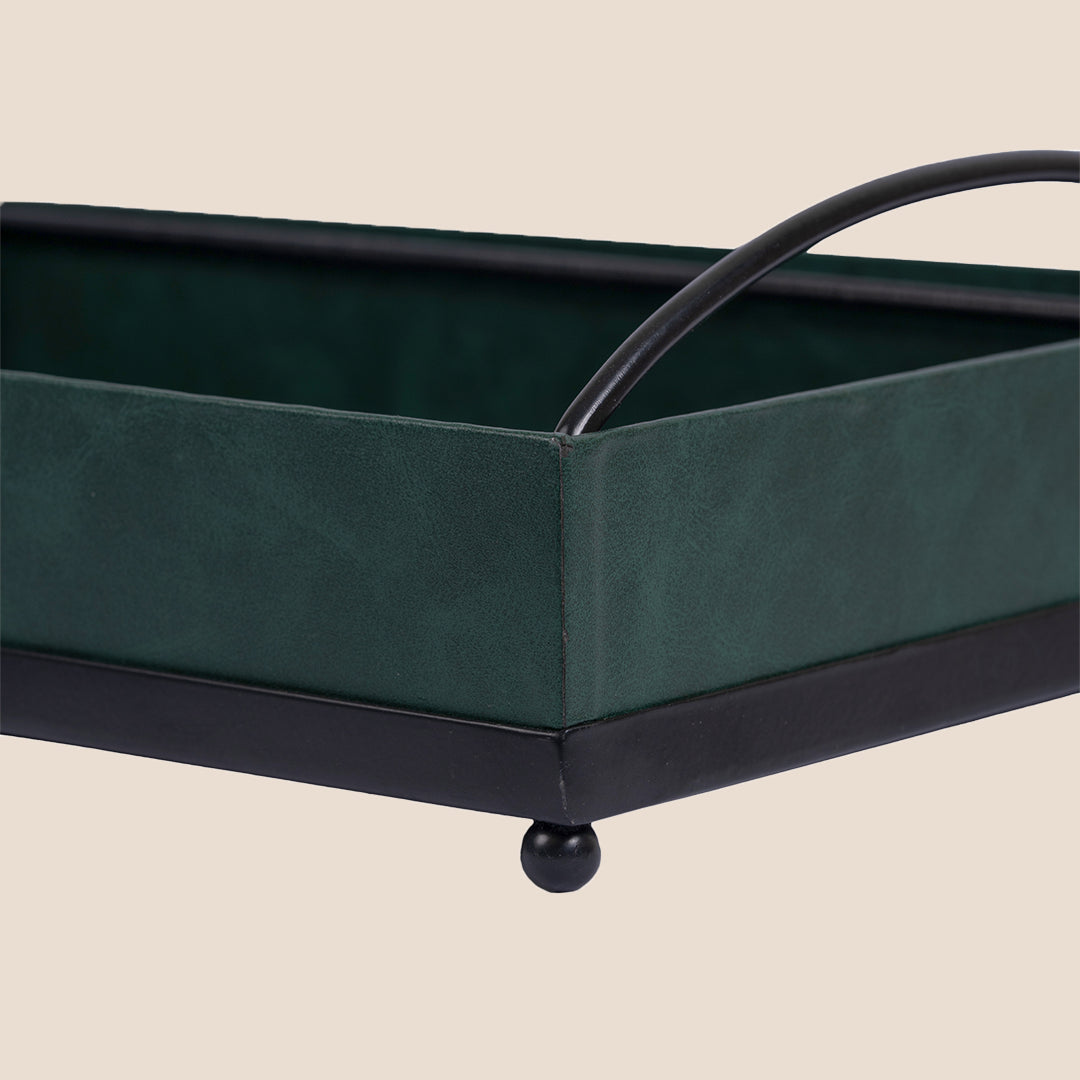 Metal luxe Leather - Décor Tray
