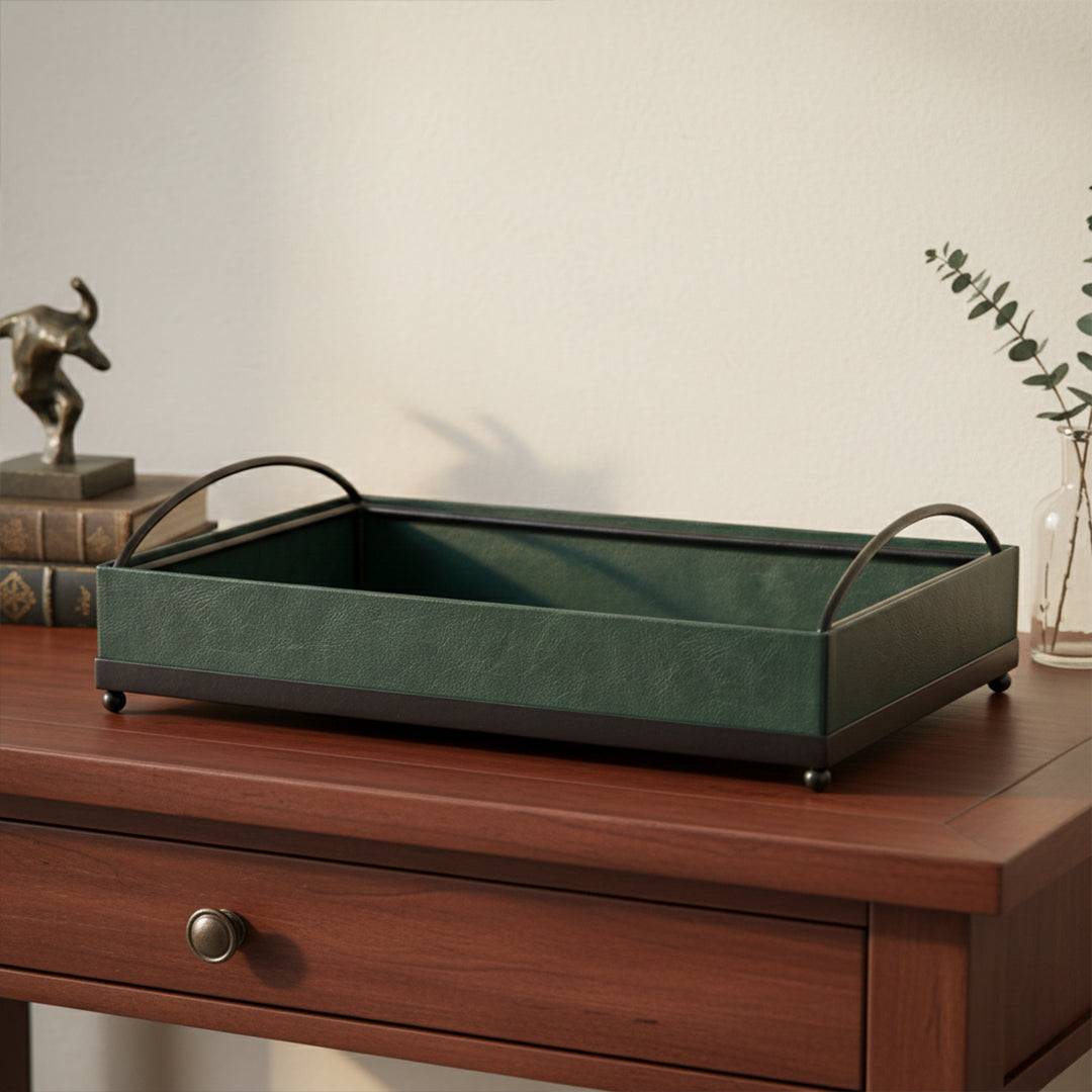 Metal luxe Leather - Décor Tray