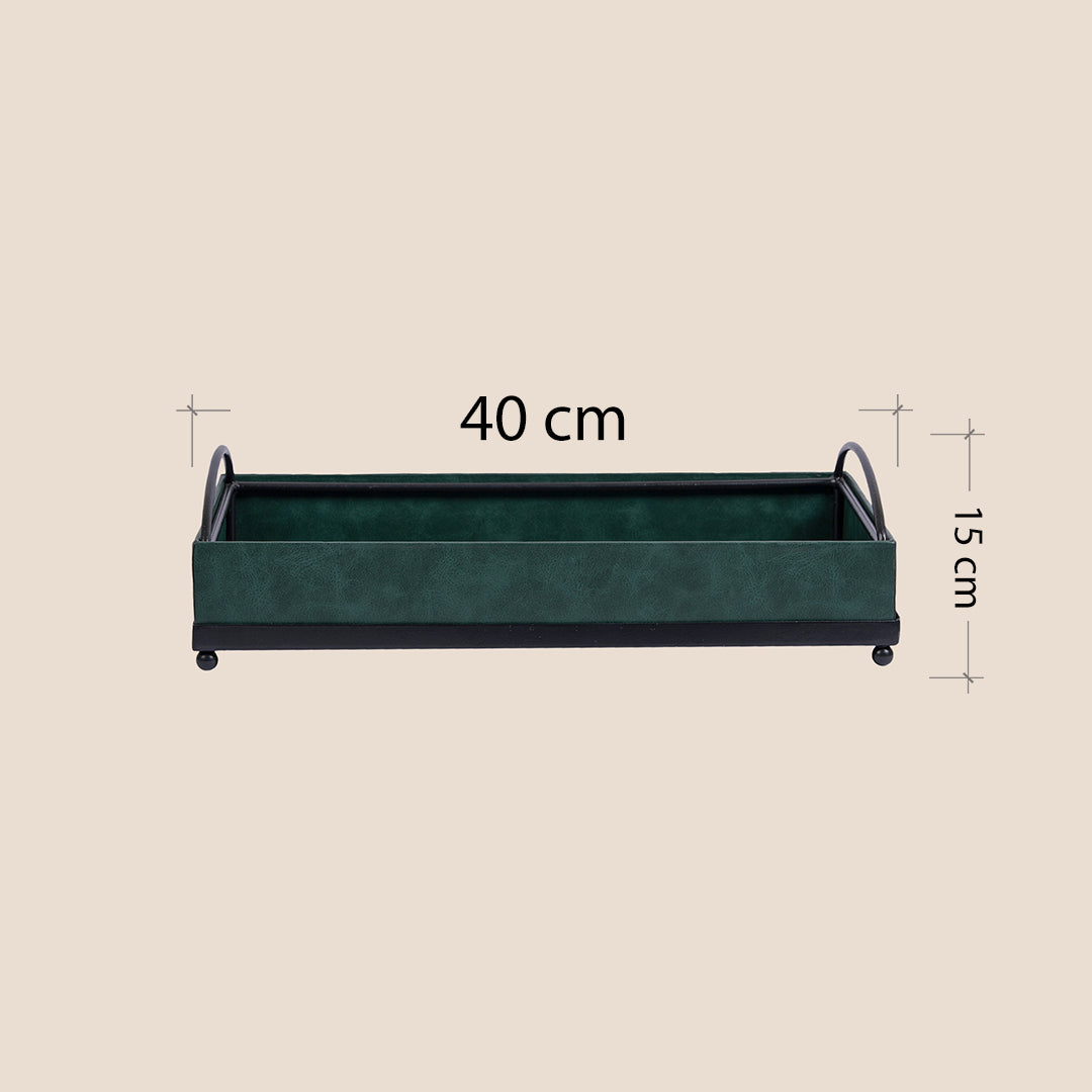 Metal luxe Leather - Décor Tray