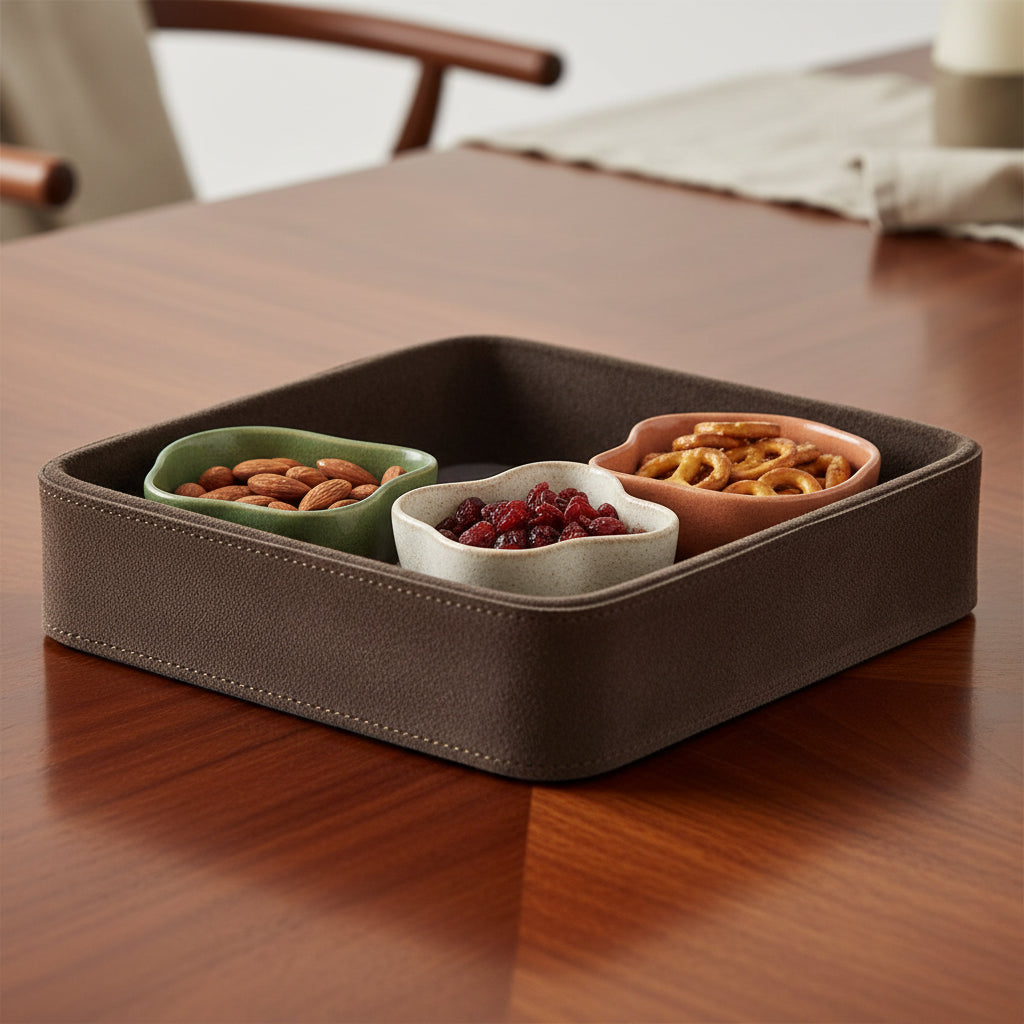 Tan Brown Curvedge - Décor Tray