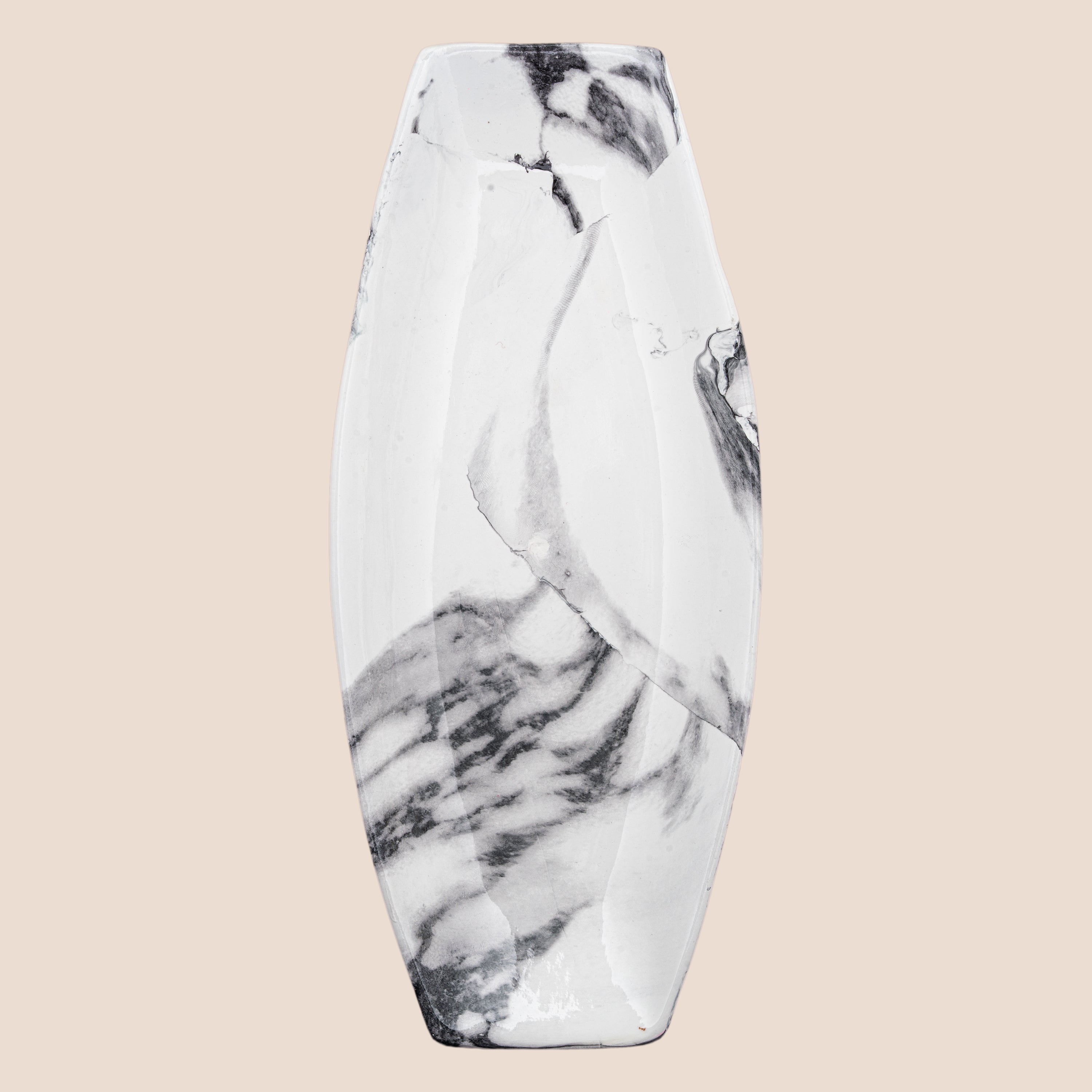 Aureon Oval & Marquina Edge Platter- Décor Tray Set