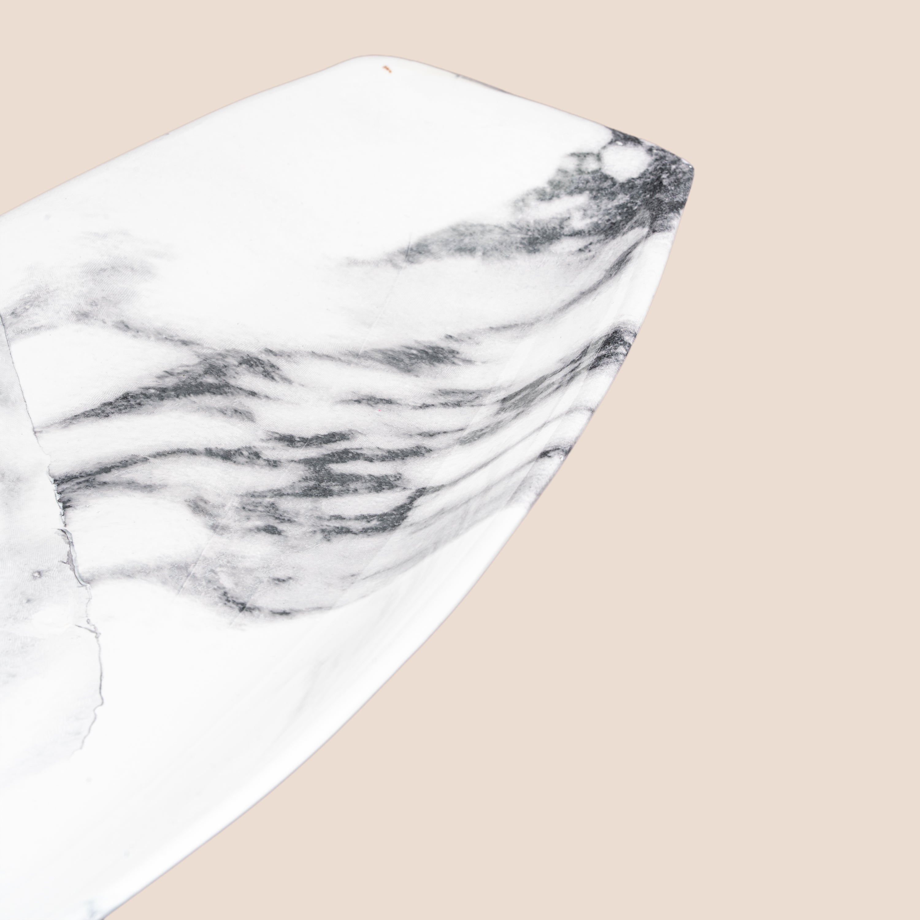 Aureon Oval & Marquina Edge Platter- Décor Tray Set