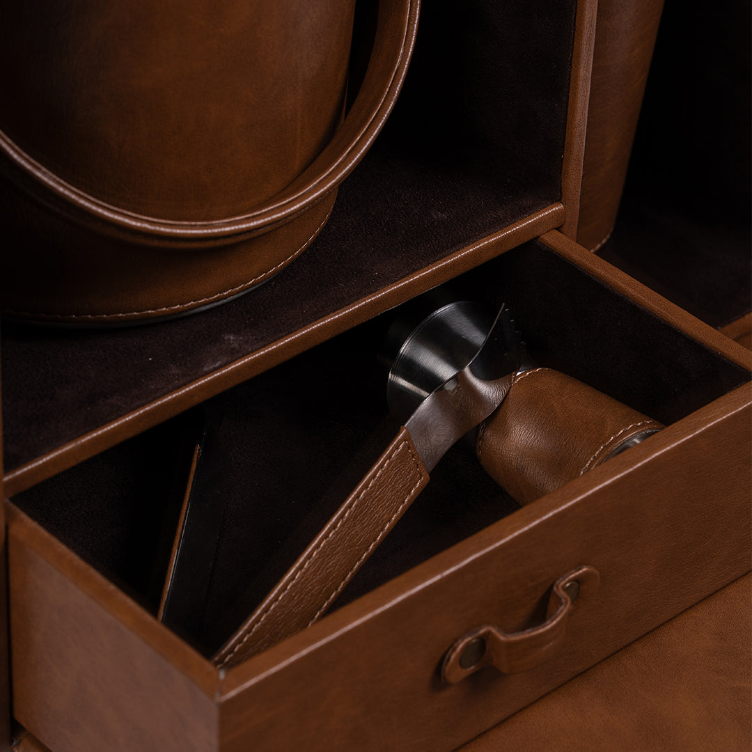Legacy Liquor Leather Chest- Barware Set