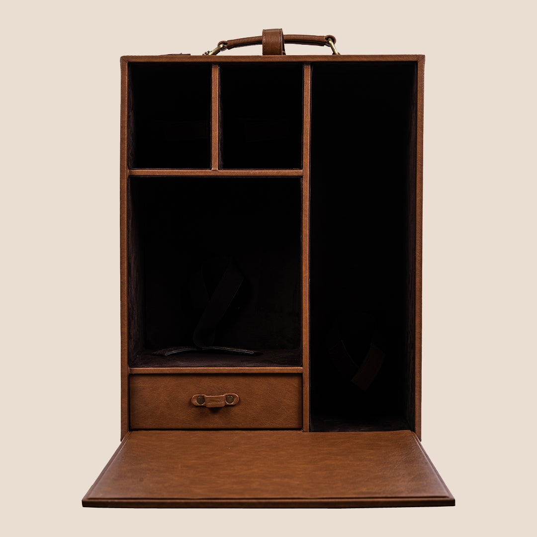 Legacy Liquor Leather Chest- Barware Set