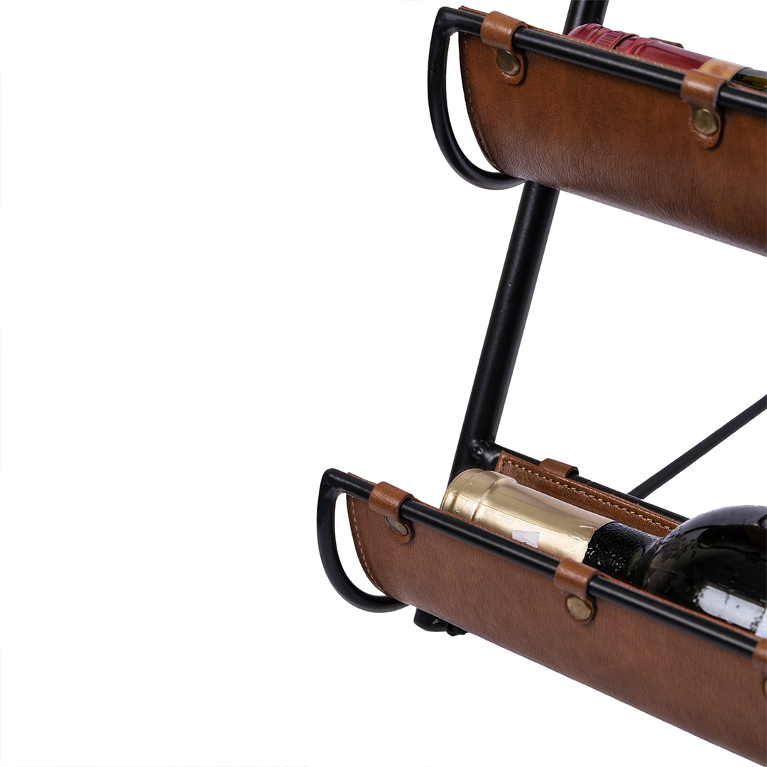 Leather Forge Wine Stand