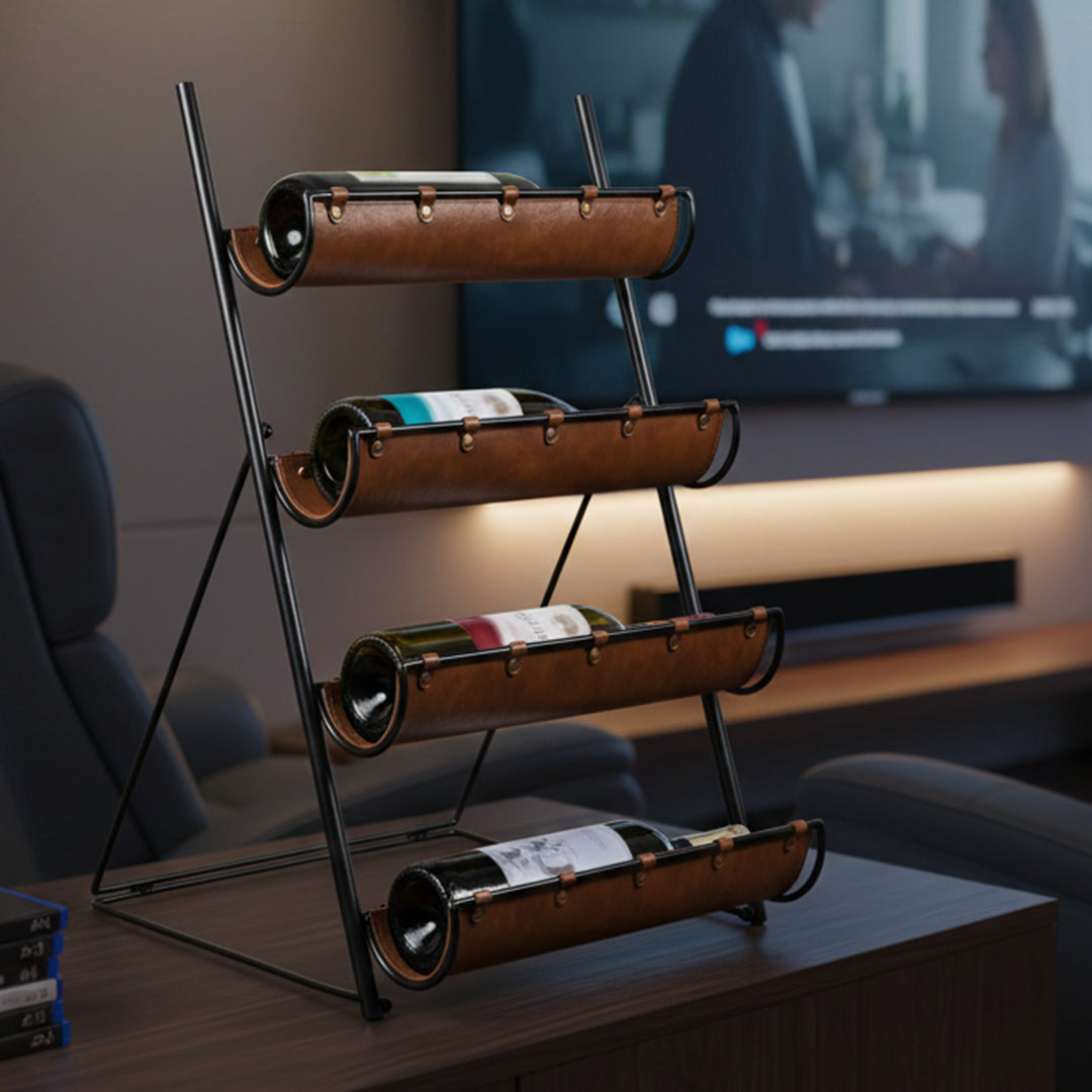 Leather Forge Wine Stand
