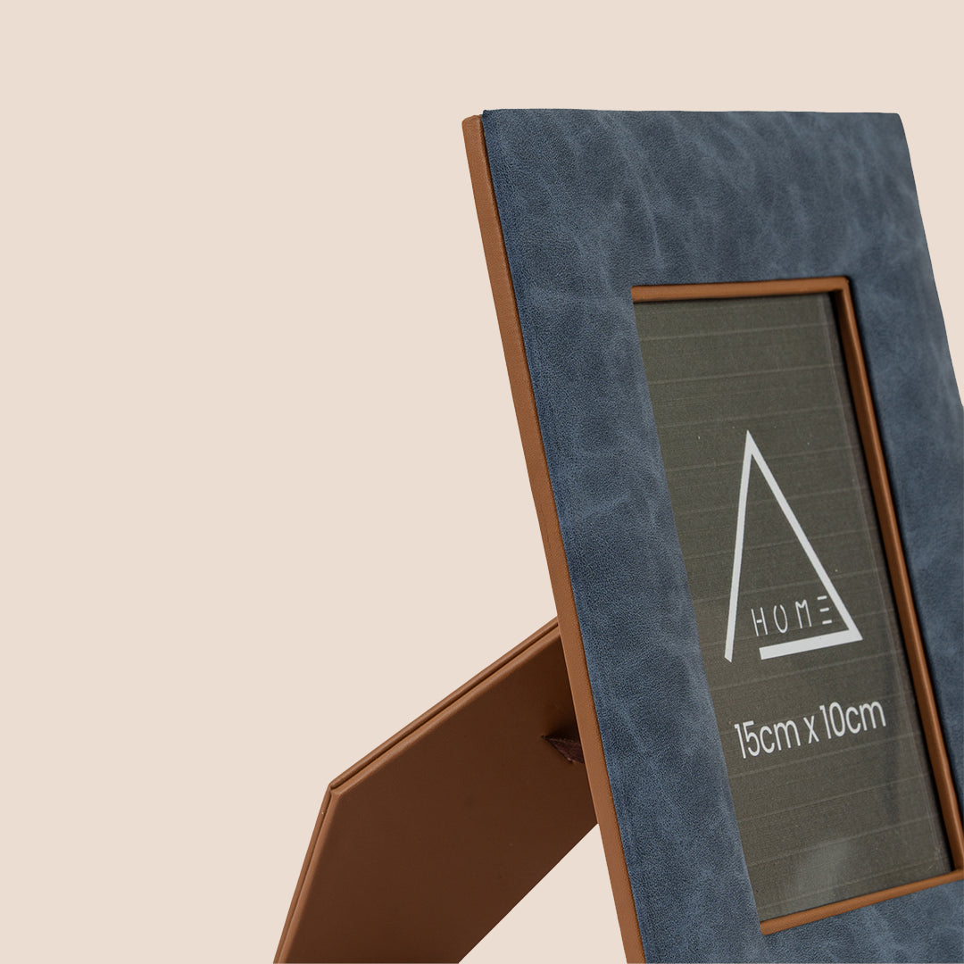 The Azure Canvas & Geometric Gallery - Photo Frame Set