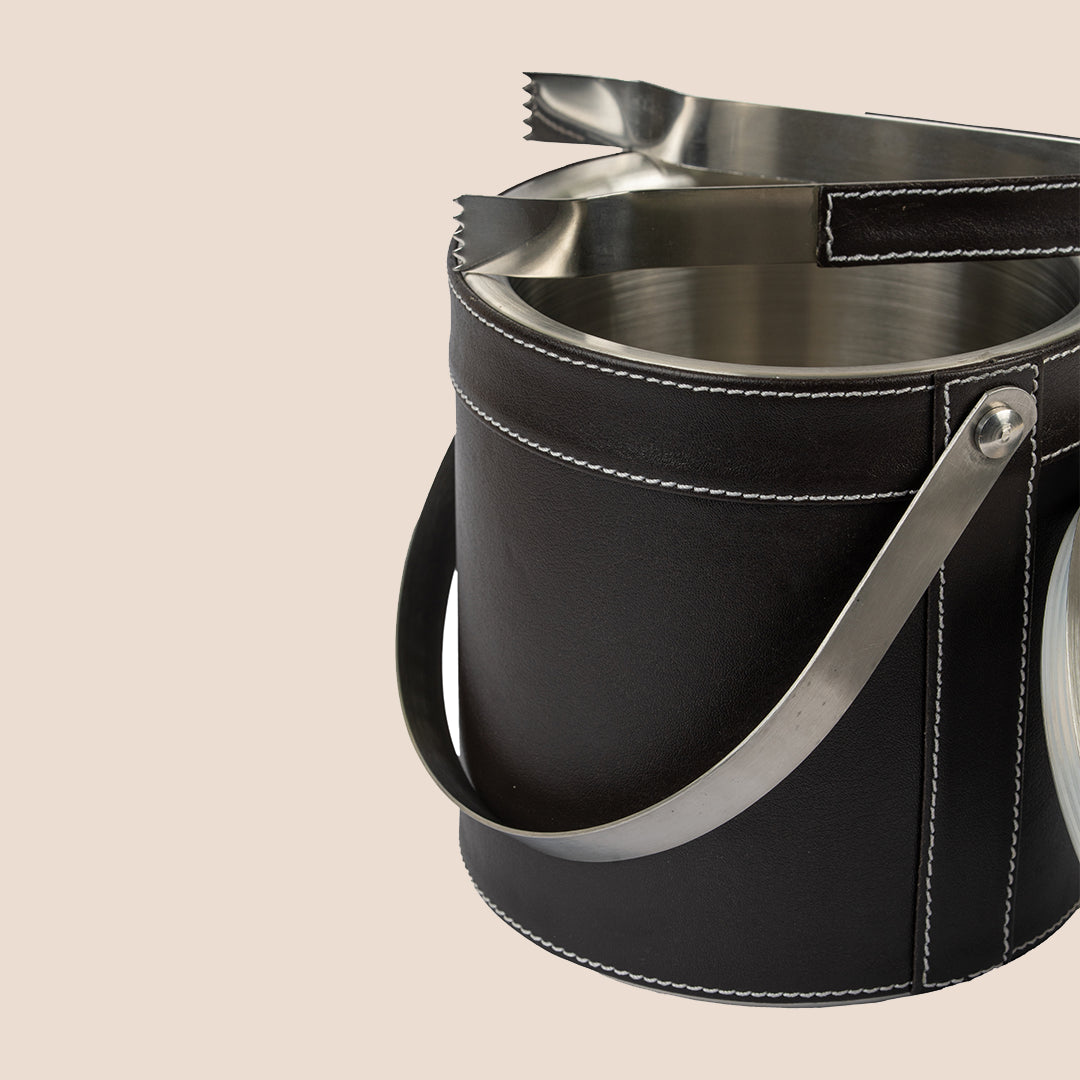 The Midnight Collection: Leather- Barware Set