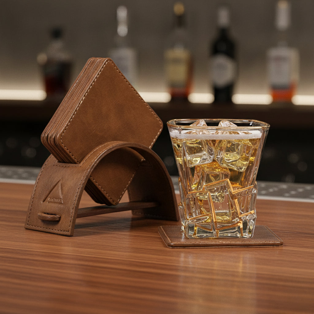 Saddle Stitch Square coaster- Set of 6