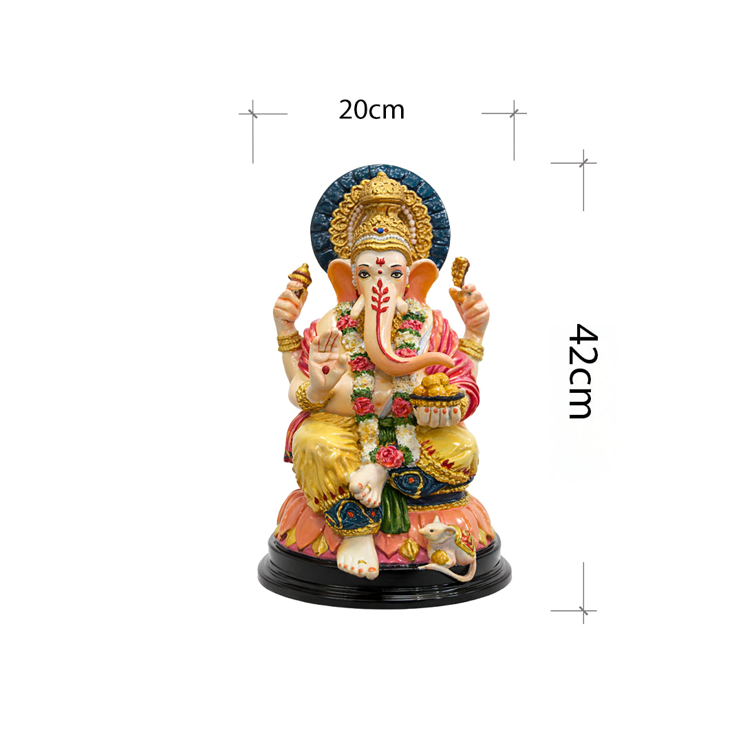 Lord Ganesh Ji - God Idol (Hand Painted)