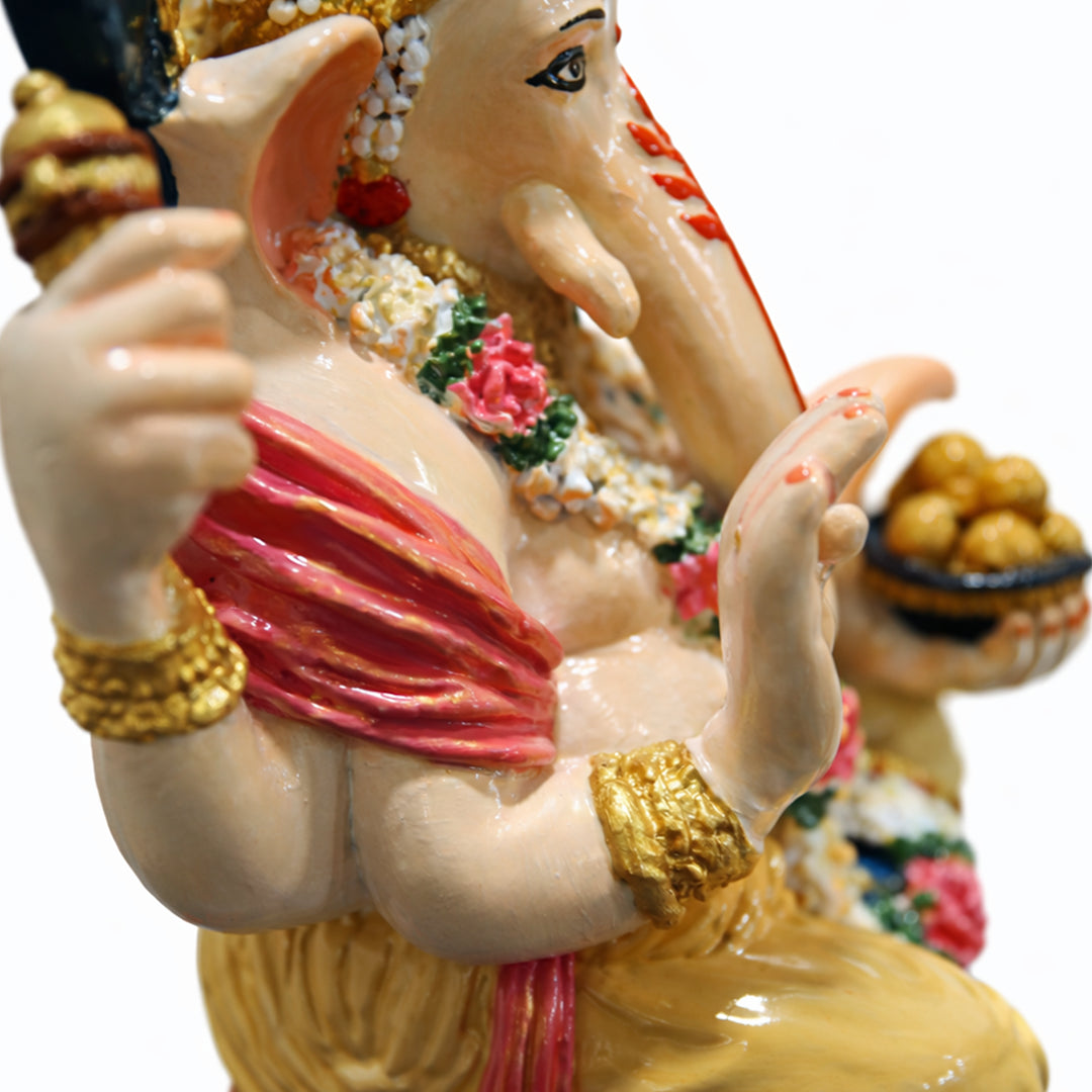 Lord Ganesh Ji - God Idol (Hand Painted)