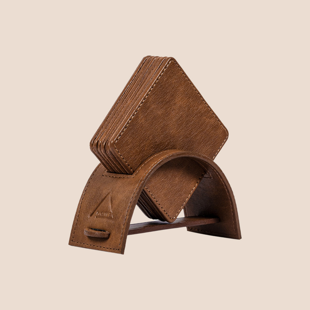 Saddle Stitch Square coaster- Set of 6