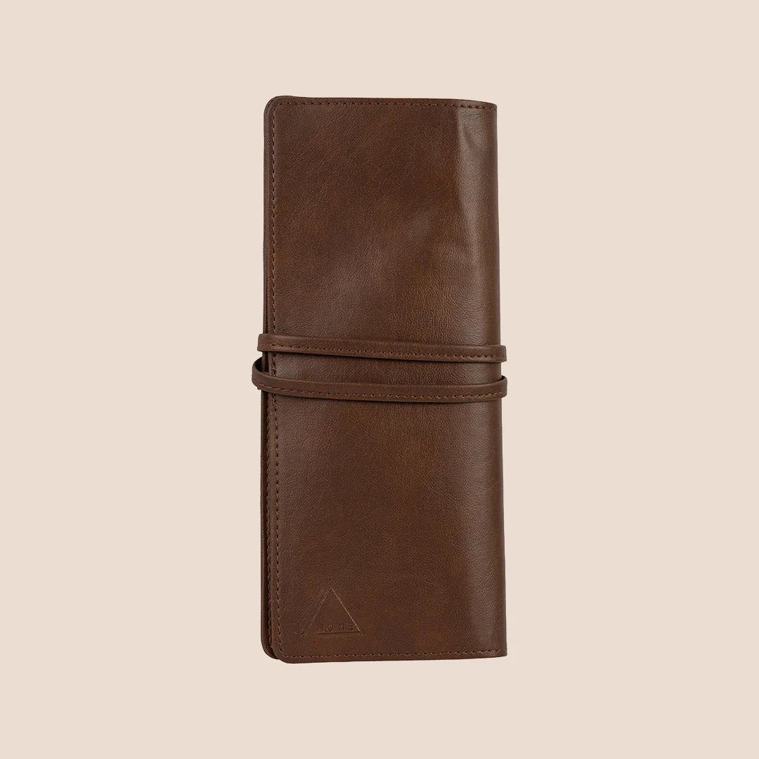 Leather Abstract Mats & Cutlery Holder - Set of 1