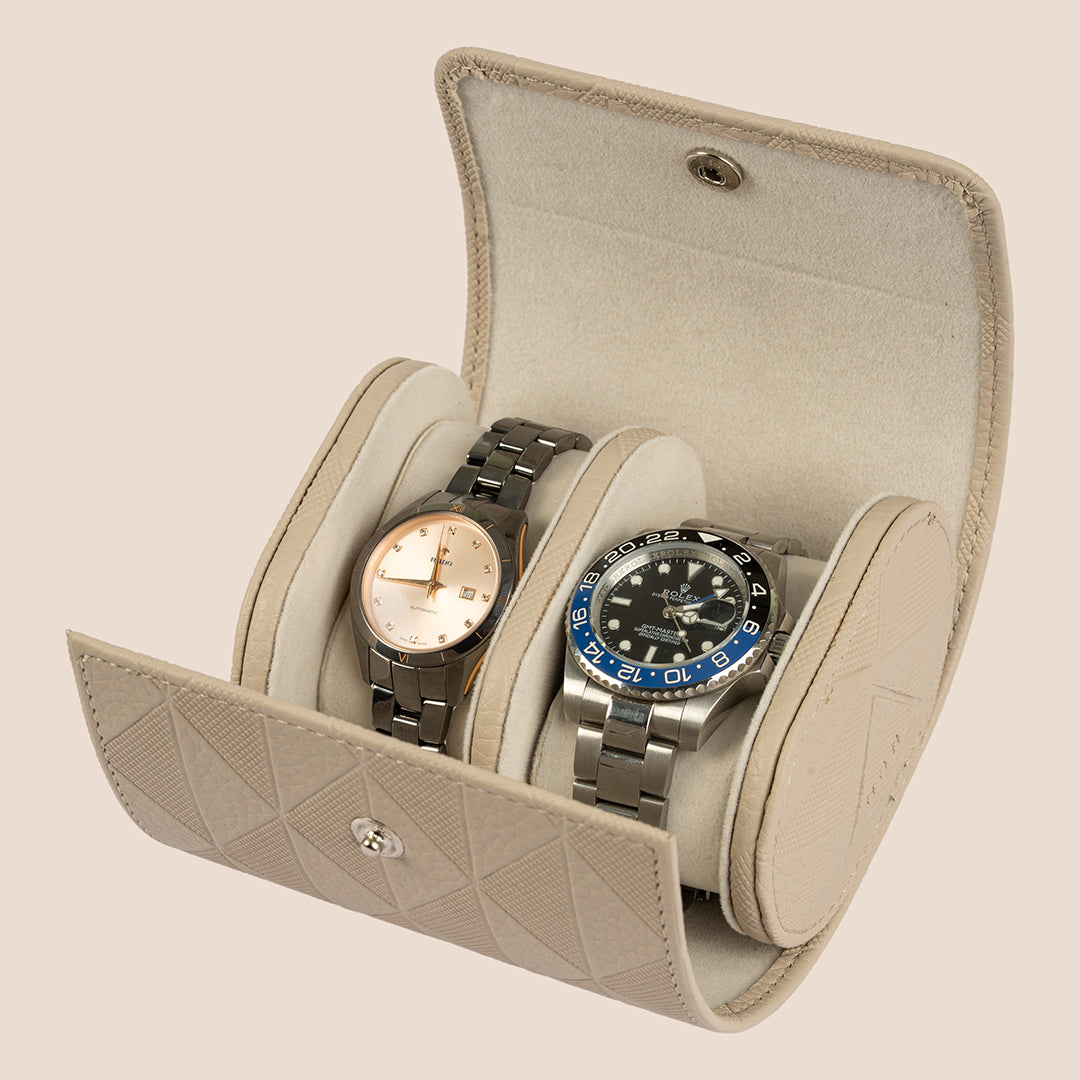 The Voyager Vault – Dual Watch Travel Case