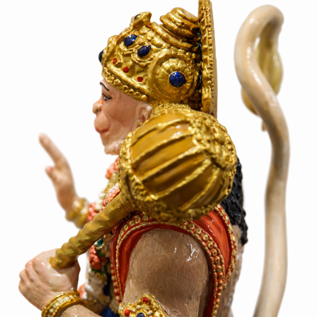 Lord Hanuman Ji - God Idol (Hand Painted)