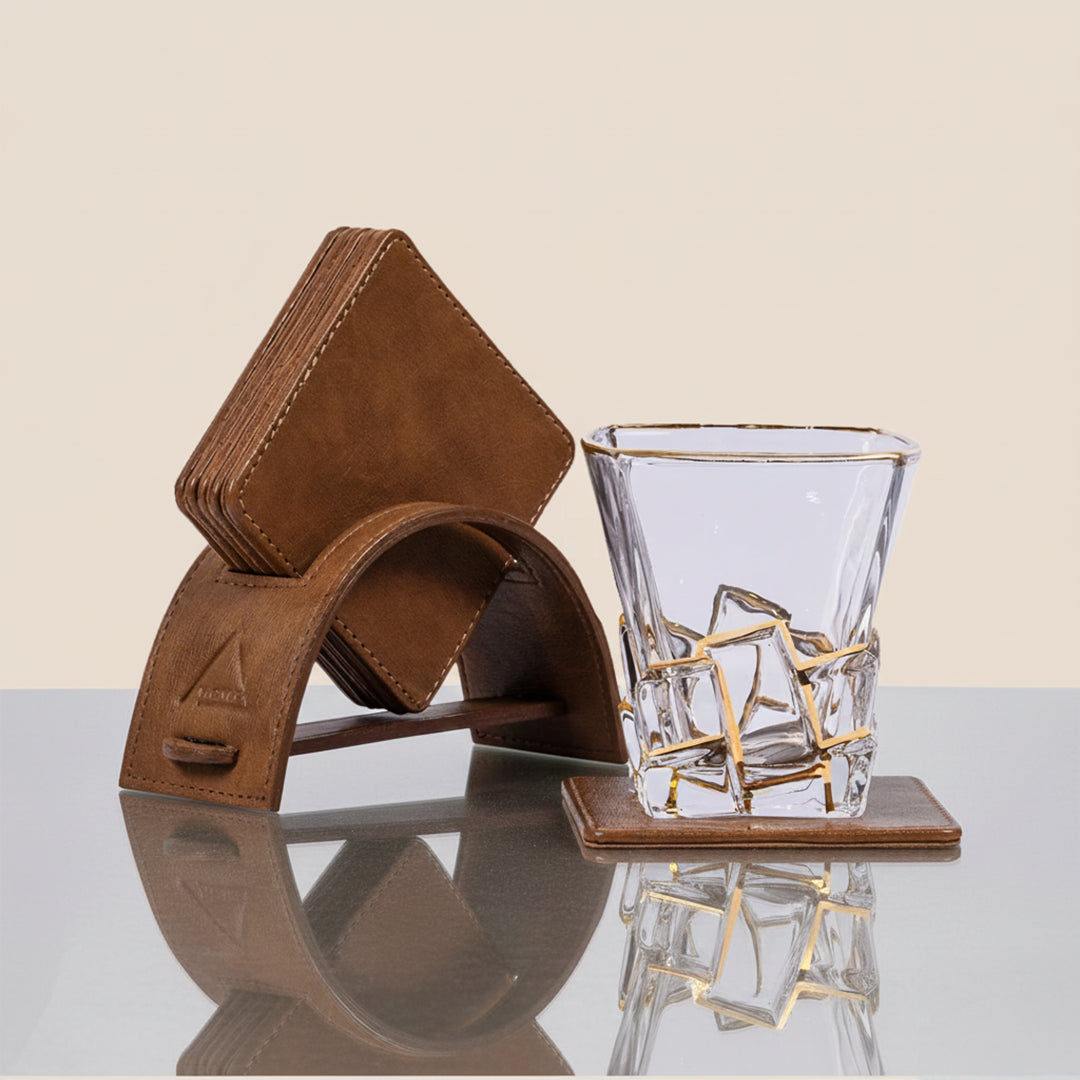 Saddle Stitch Square coaster- Set of 6