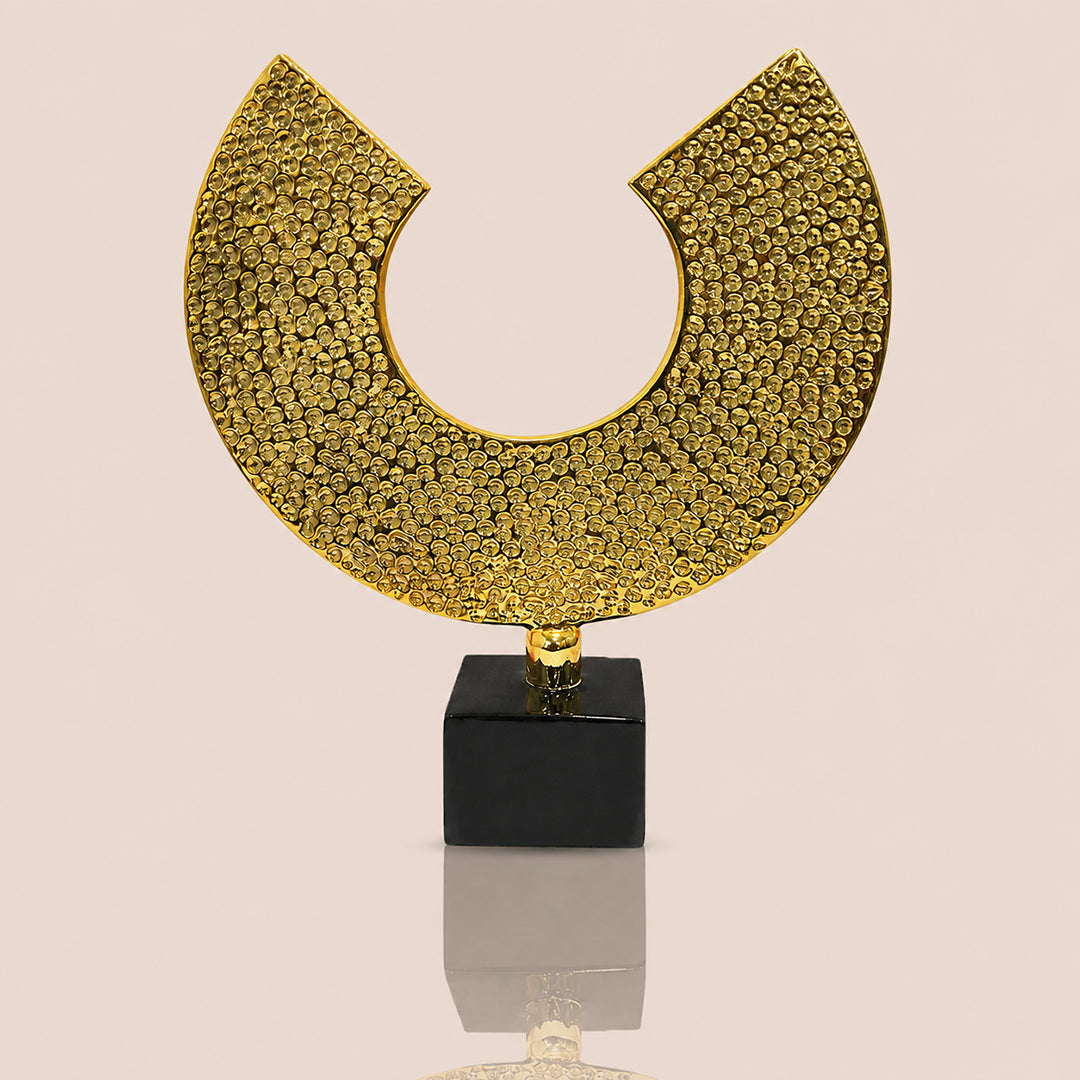 Obsidian Crescent- Sculpture