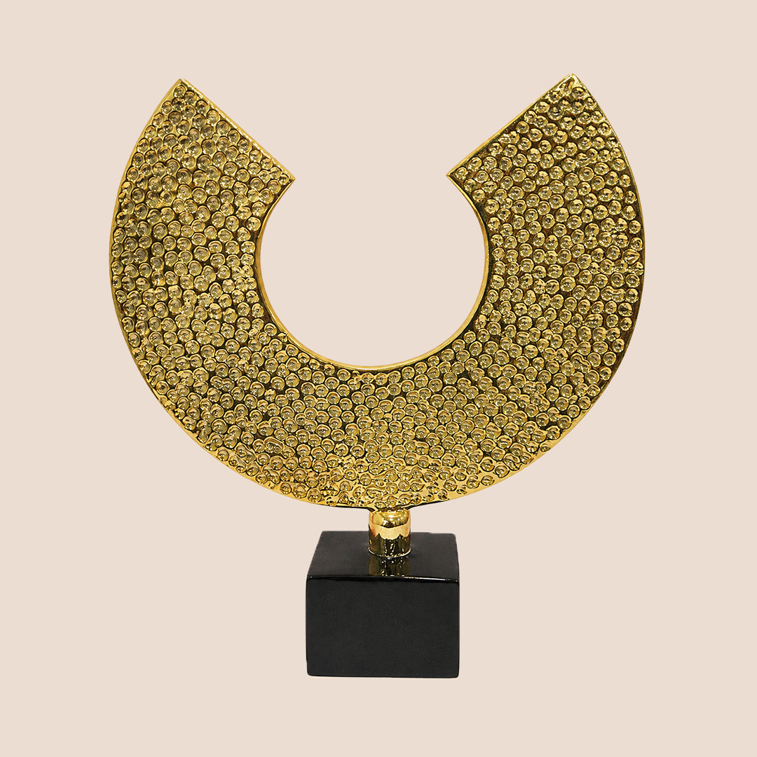 Obsidian Crescent- Sculpture
