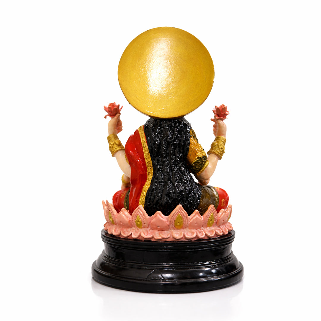 Goddess Lakshmi Ji - God Idol (Hand Painted)
