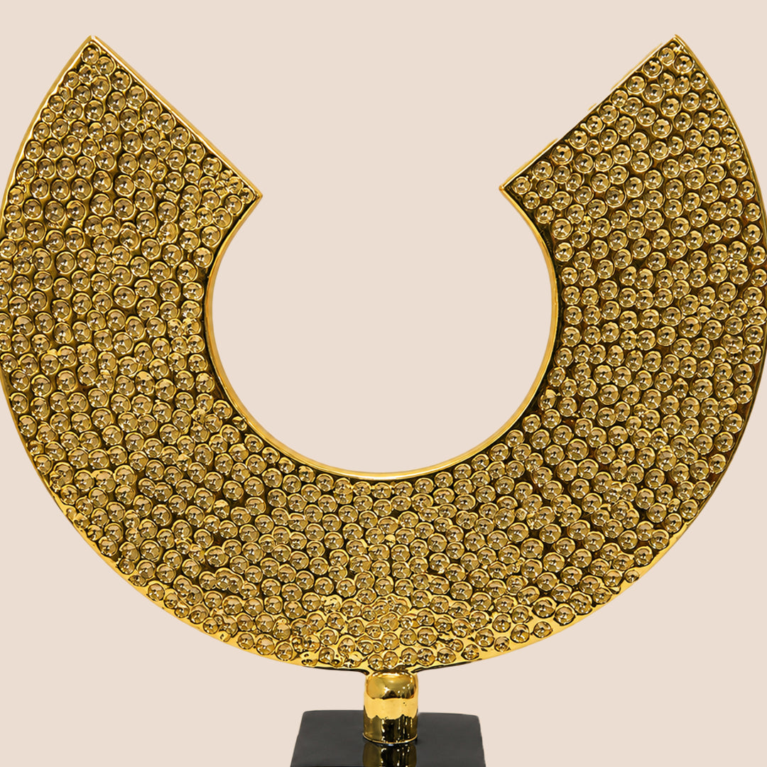 Obsidian Crescent- Sculpture