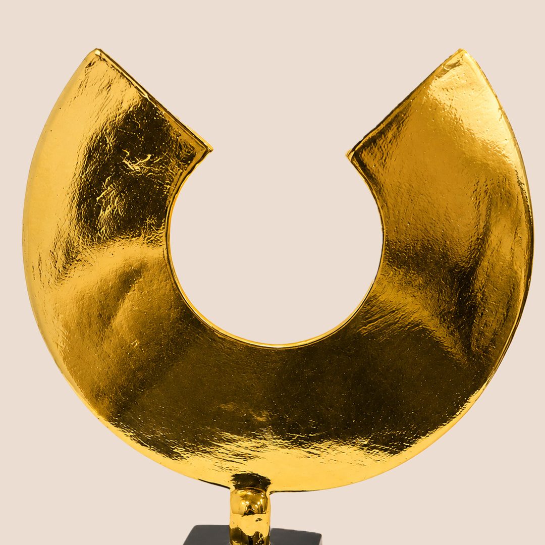 Obsidian Crescent- Sculpture