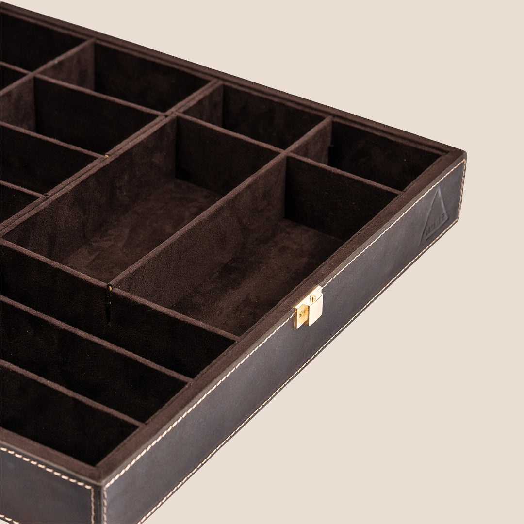 Dual Vault Crystal Top Watch & Jewel Box