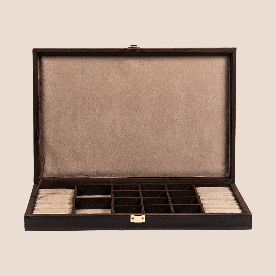 Regal Case Jewellery Organiser- Real Leather