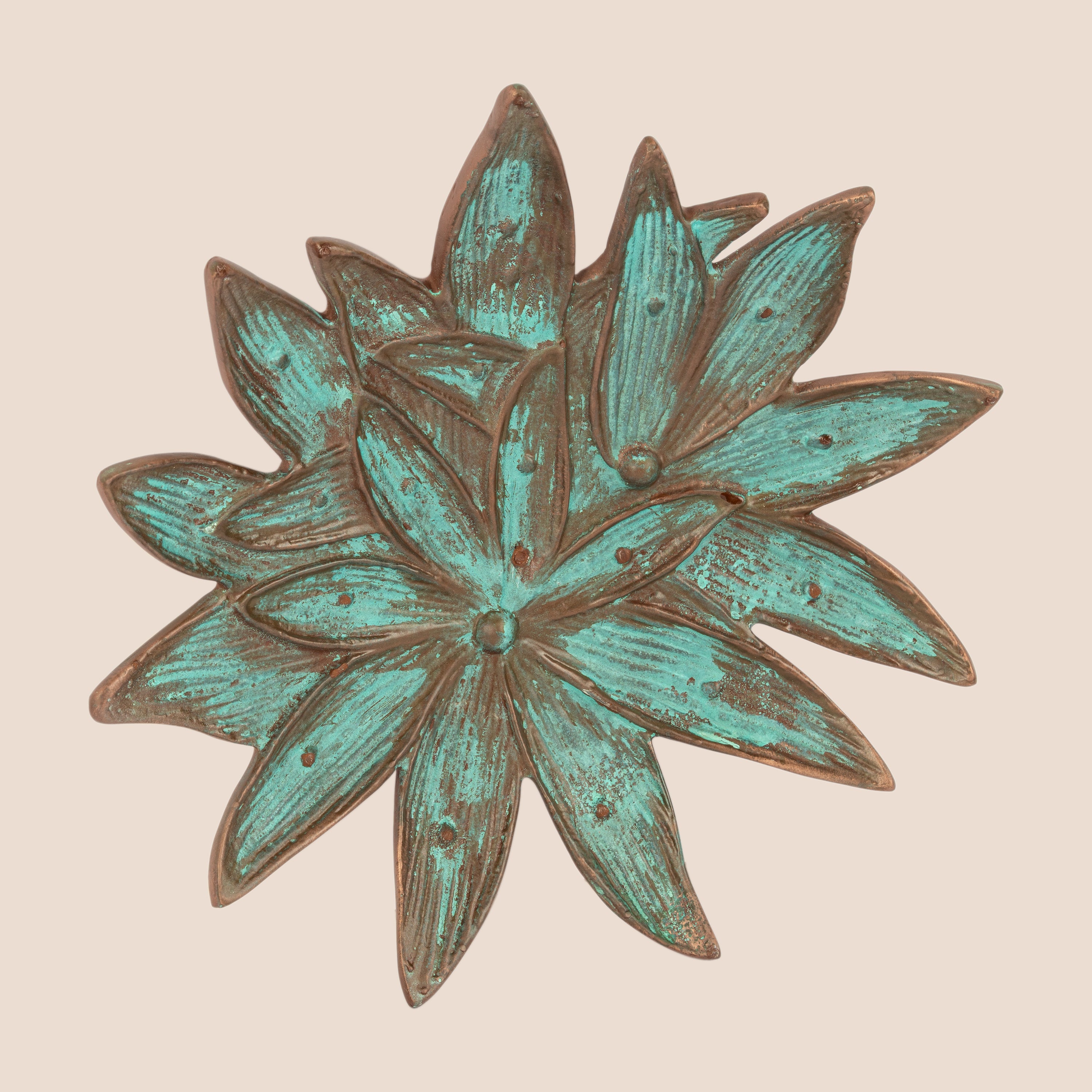 Elysian Leaf Cluster & Emerald Lotus Platter - Décor Tray Set