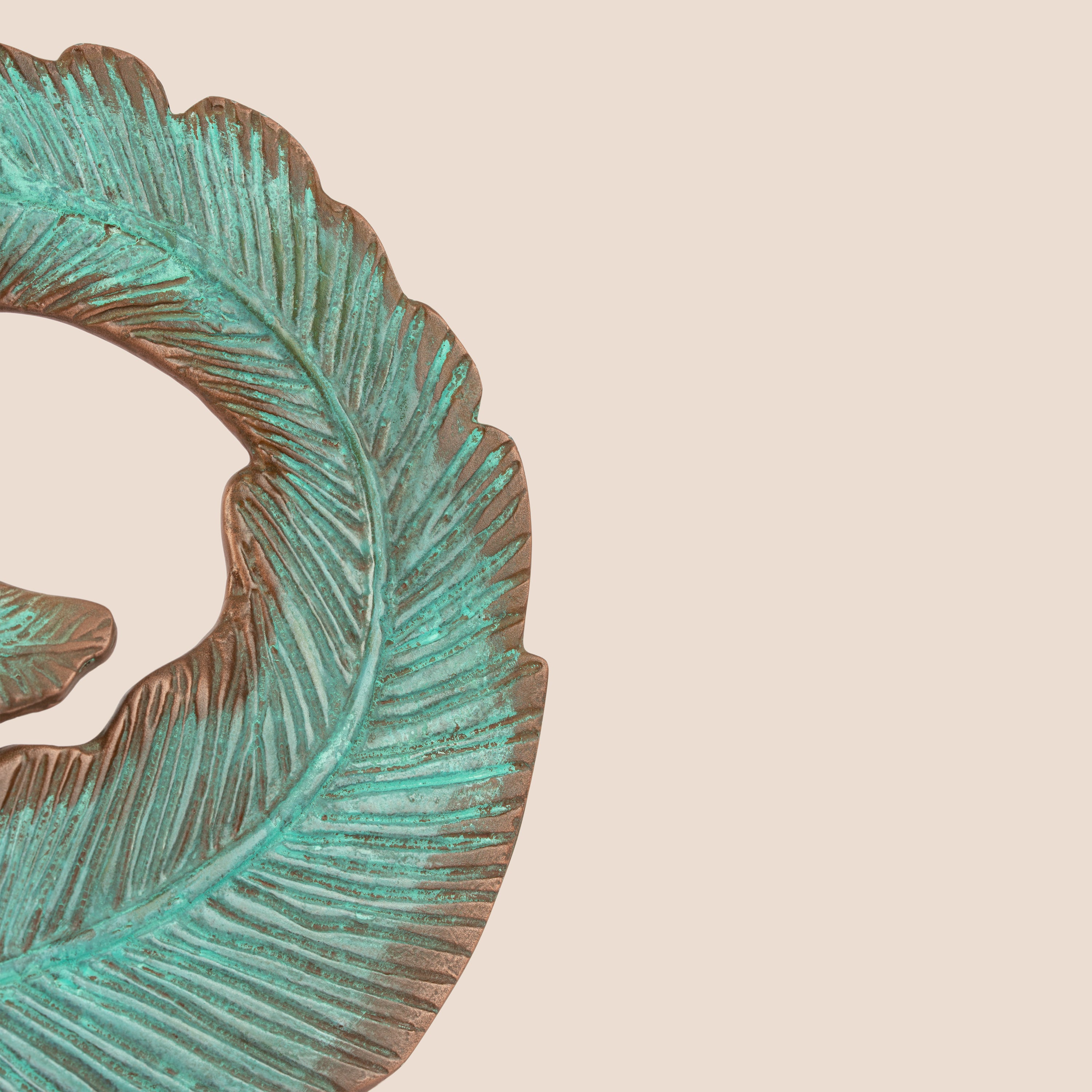 Patina Crest Spiral - Sculpture