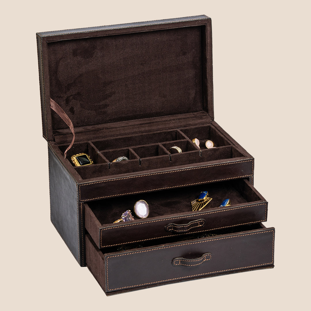 Royal Relic 3 layer Leather Organizer- Real Leather