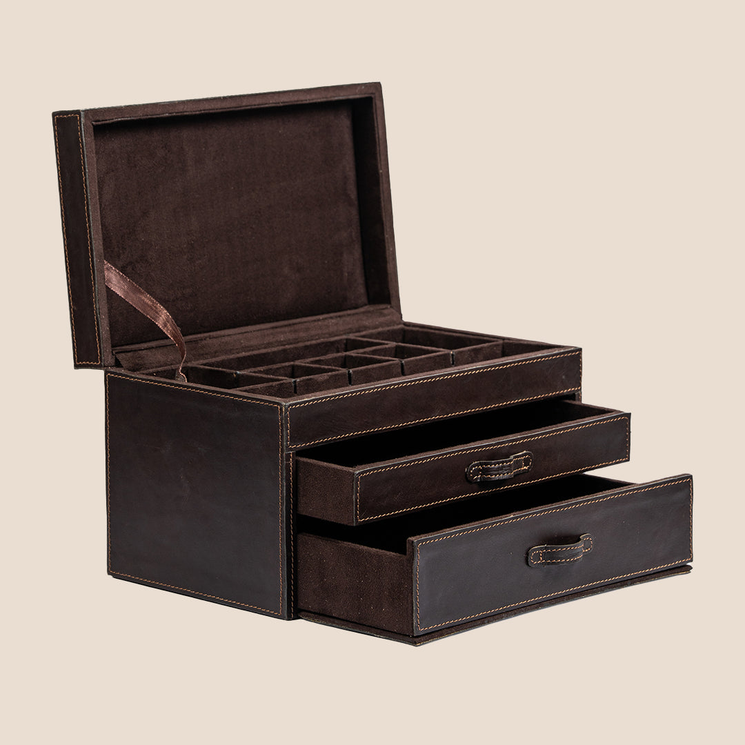 Royal Relic 3 layer Leather Organizer- Real Leather