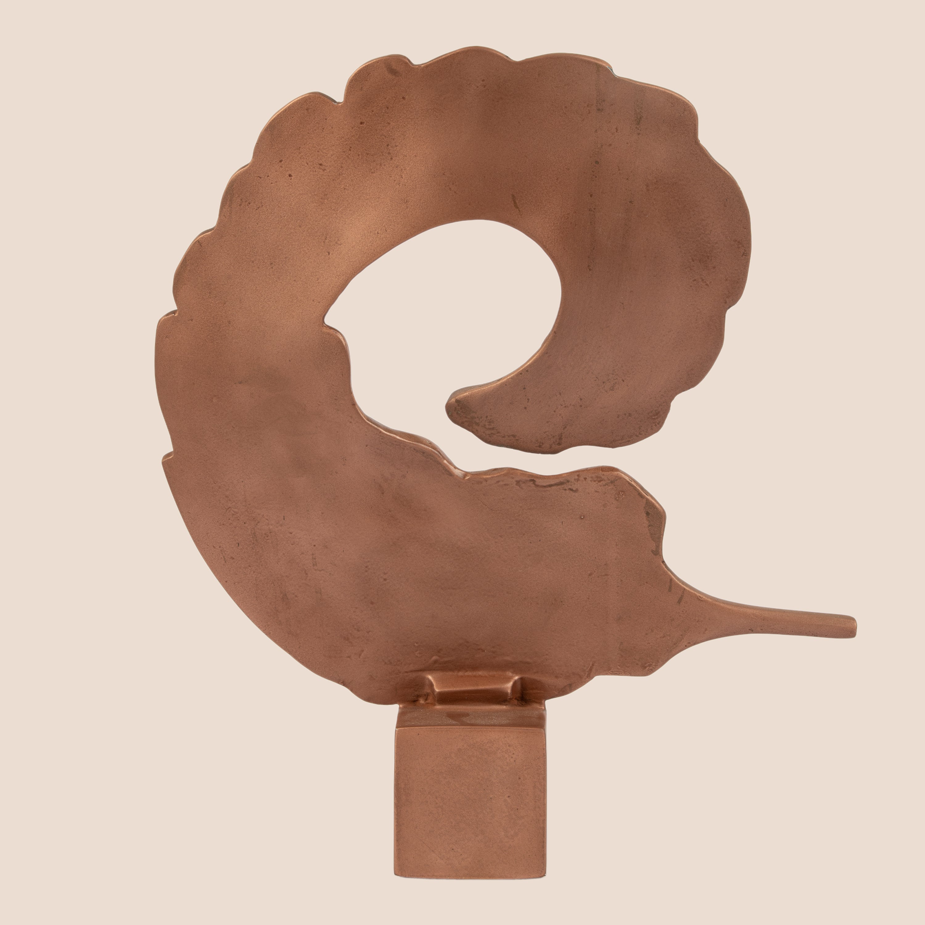 Patina Crest Spiral - Sculpture