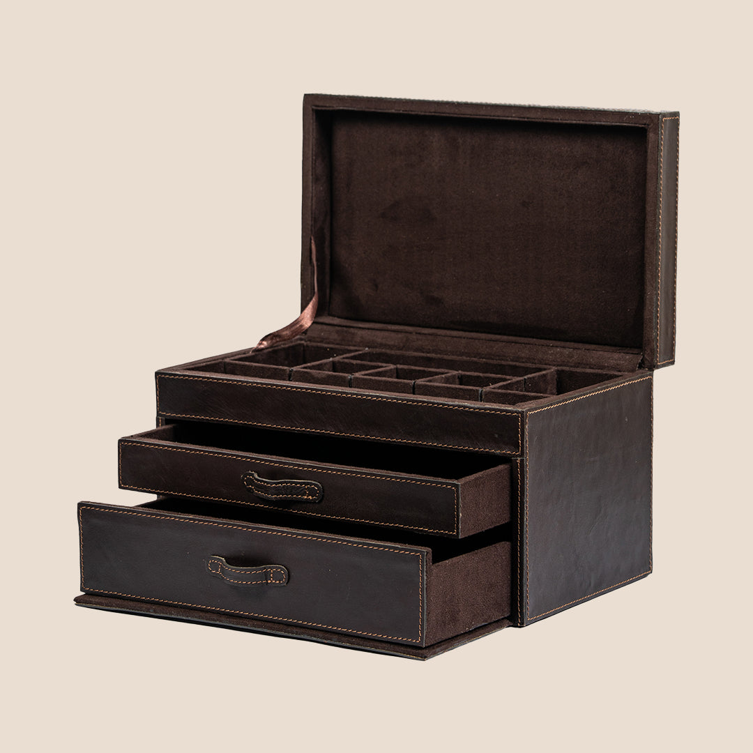 Royal Relic 3 layer Leather Organizer- Real Leather
