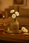 Tactile Vessel & Bare Form & Surprise Rakhi Gift (Set of Vase & Tray) - ACad Home