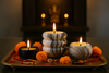 Layers of Illumination, Partial Radiance, Fragmented Glow & Surprise Rakhi Gift (Set of 3 Scented Candles) - ACad Home