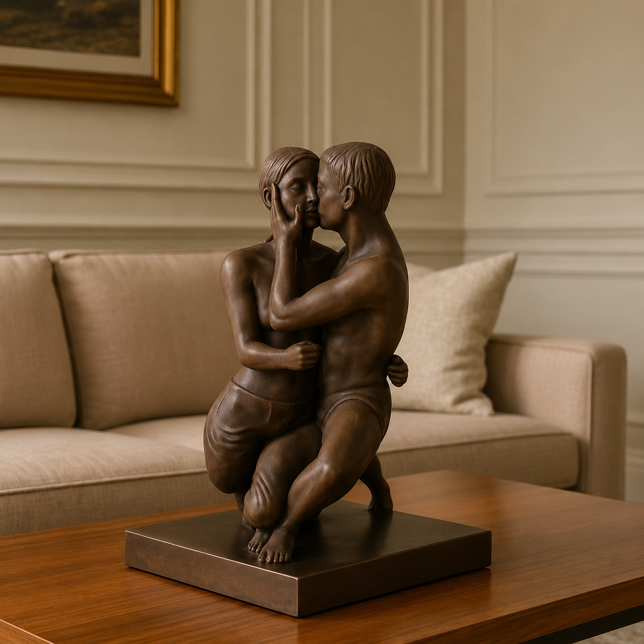 Embrace of Love - Sculpture